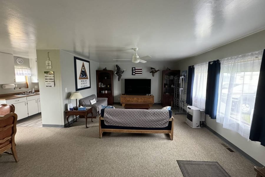 Spacious living room