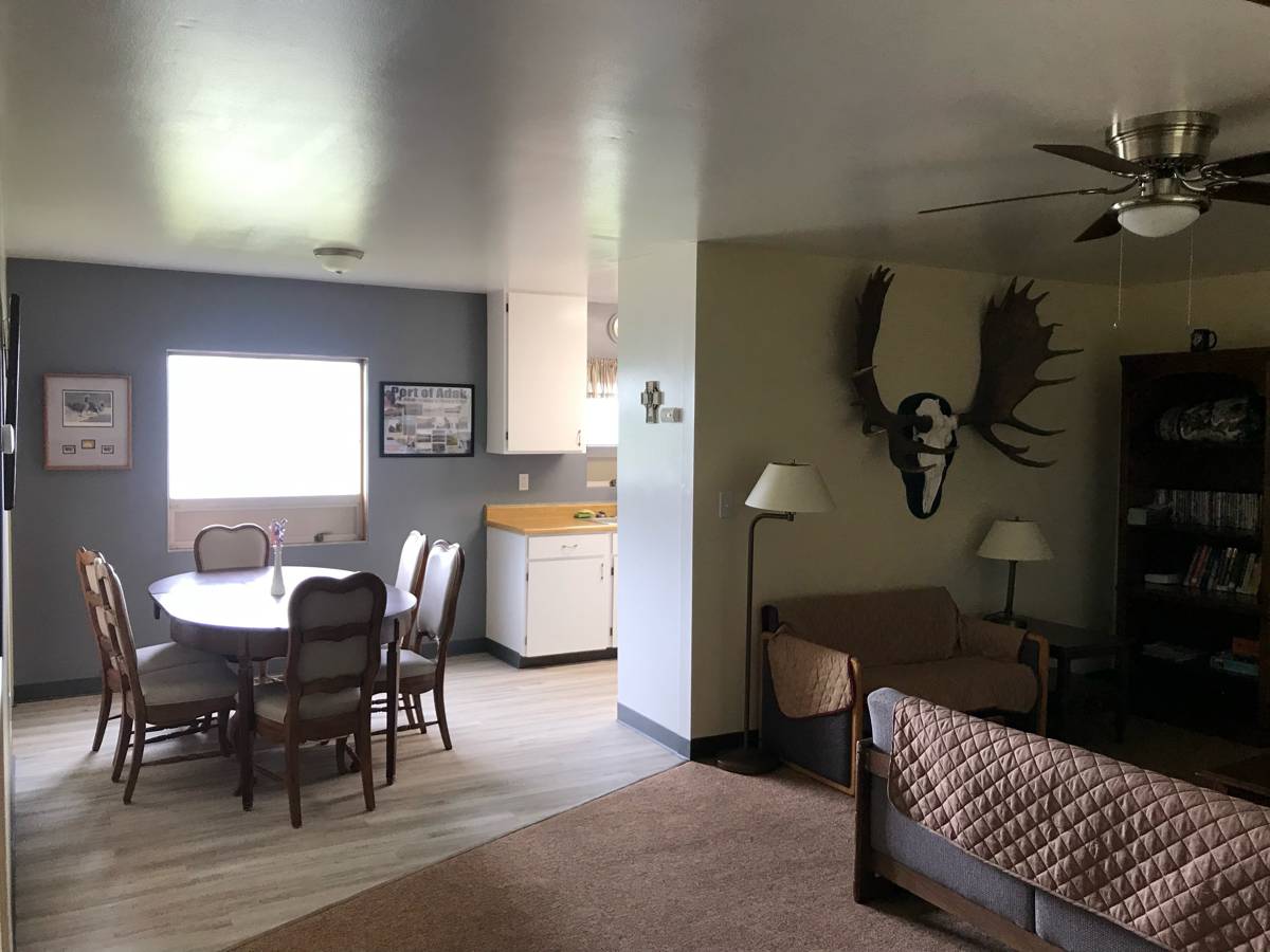 Lodge dining and living room